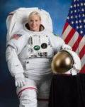 Dr. Kate Rubins wearing NASA astronaut suit